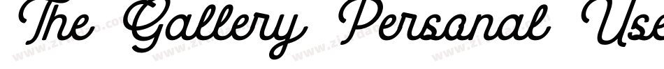 The Gallery Personal Use字体转换
